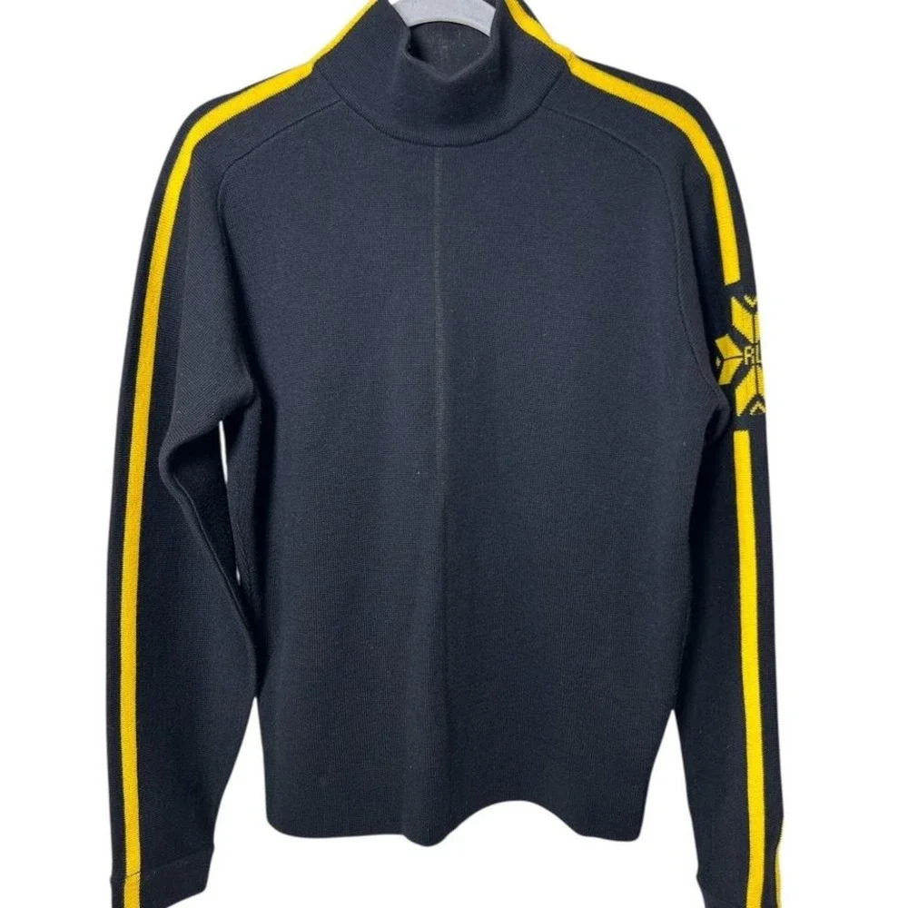 Vintage Ralph Lauren sport  Men's Mockneck Sweater,‎ Sz Medium , 100% Wool 90s
